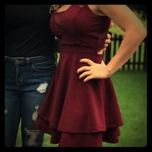 Maroon homecoming dress